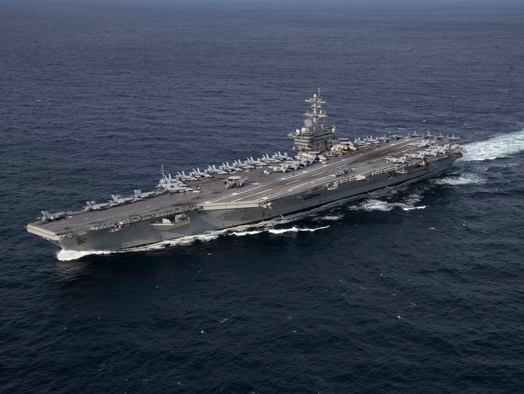 USS Abraham Lincoln Aircraft Carrier. 