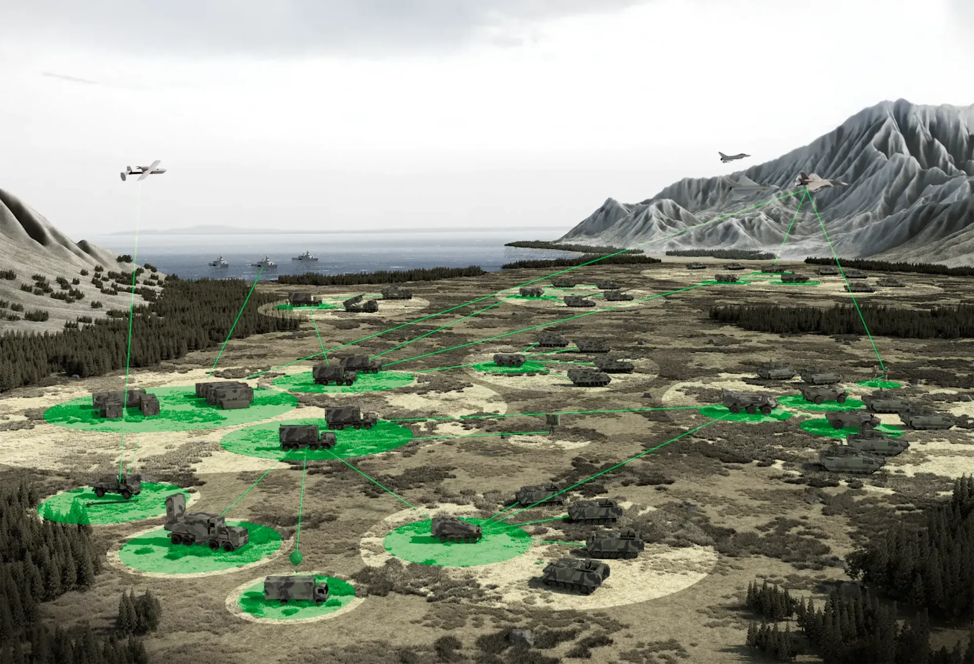HENSOLDT TARANIS ADLER is a C4 & Fire Support System (C4FS) that connects all assets on the battlefield. Credits: Hendsoldt
