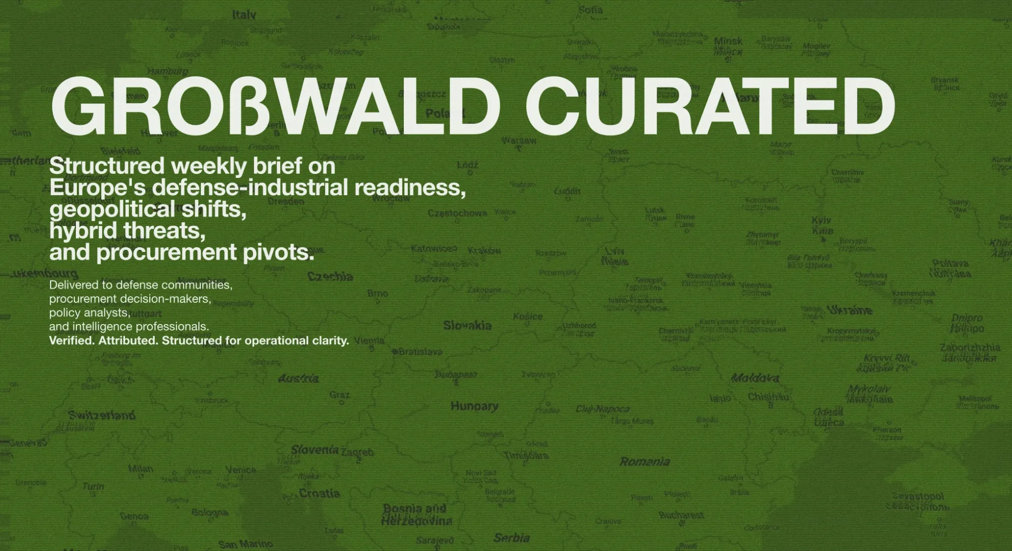 Großwald Curated | No. 19 — Mines, Dockets, Ambiguity: Europe's Deterrence Triad
