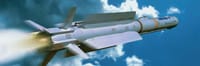 A visualisation of an IRIS-T Missile mid-flight