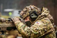 Czech soldier participates in sniper live fire exercise during exercise STEADFAST DART 2026 - NATO Photo by NATO Media Information Centre