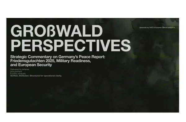 From Zeitenwende to Capability: Turning the 2025 Peace Report into a European Defense Execution Plan post image