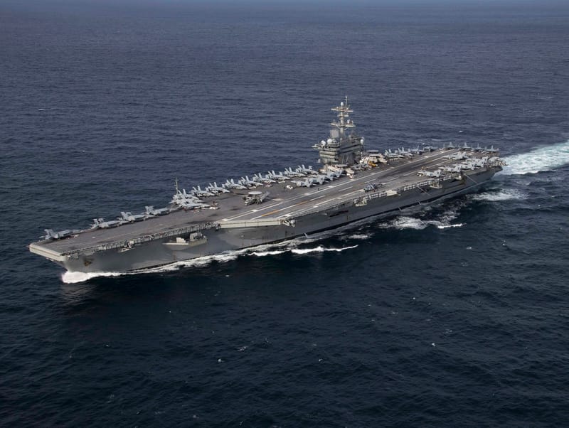 USS Abraham Lincoln Aircraft Carrier. 