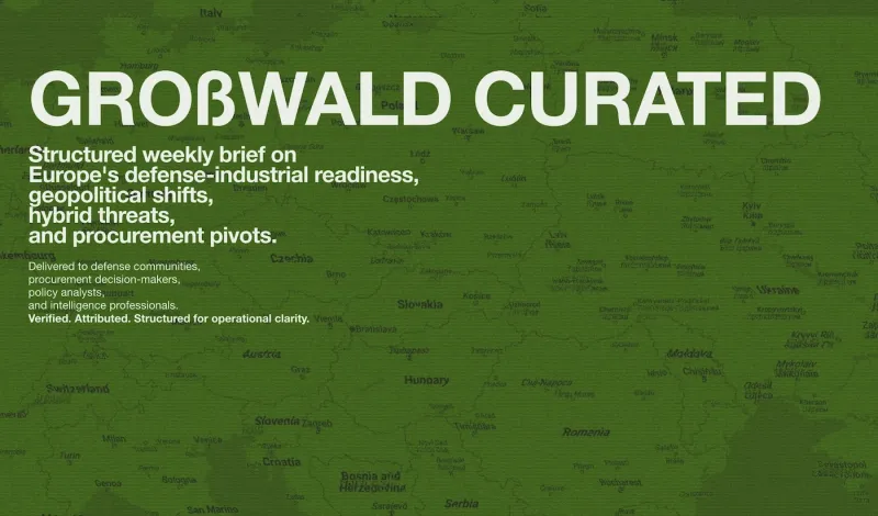 Großwald Curated | No. 20 — 5 Percent, Shadow Waters, Deep-Strike: Europe’s Capability Crunch. May 12 – 18 2025 |  Weekly Briefing. 